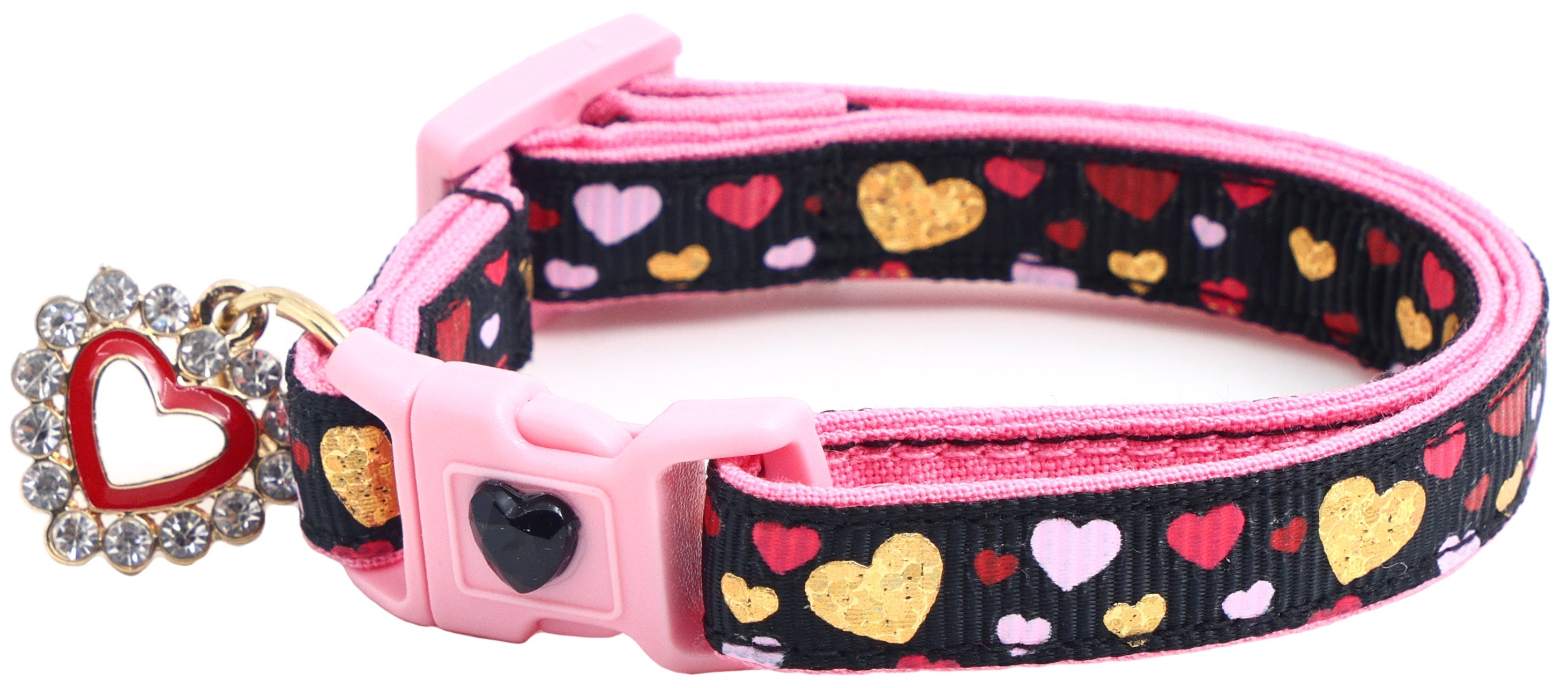 Raining Hearts Breakaway Cat Collar