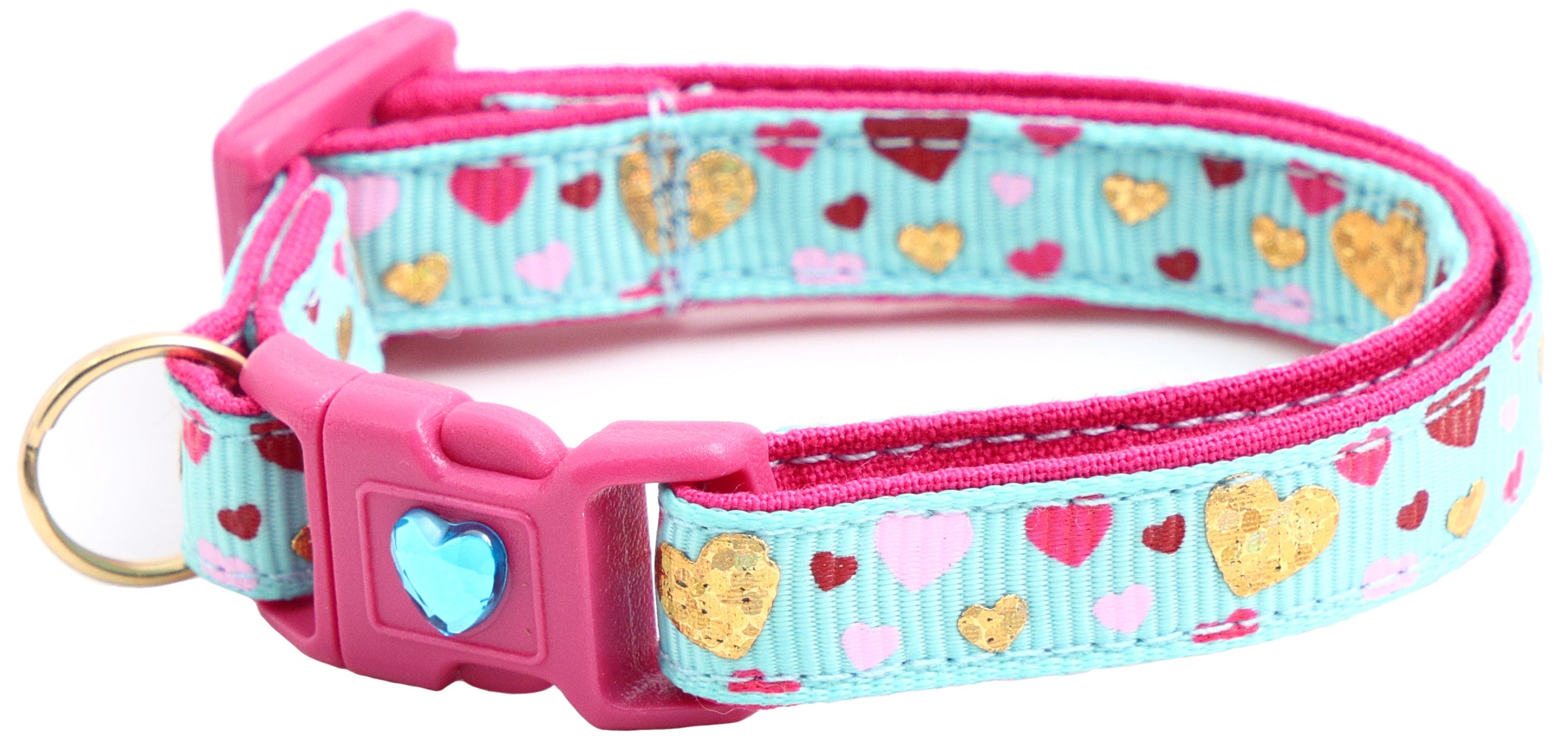Raining Hearts Breakaway Cat Collar
