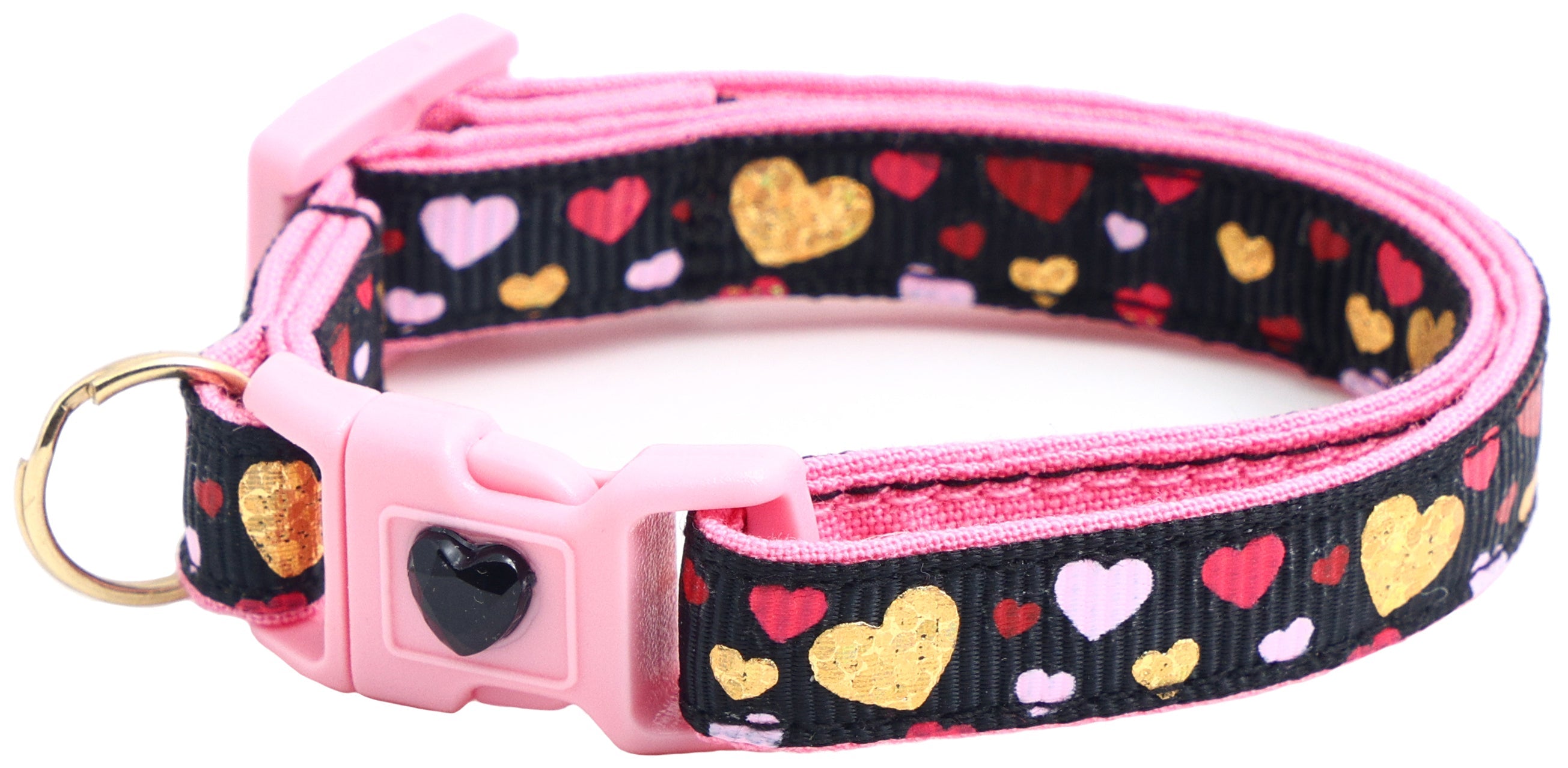 Raining Hearts Breakaway Cat Collar
