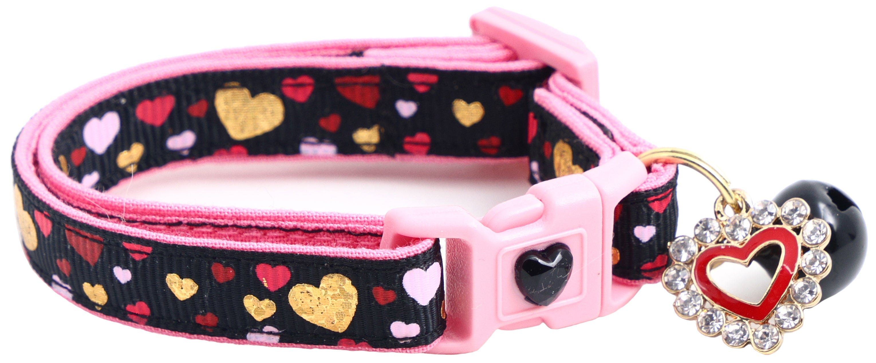 Raining Hearts Breakaway Cat Collar